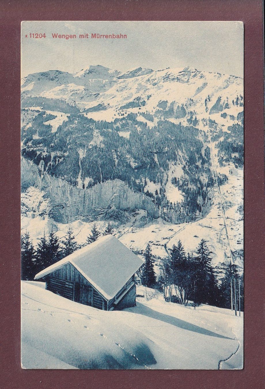 Cartoline postali: WENGEN - Mürrenbahn – Usato da Pully venduto da nicecards