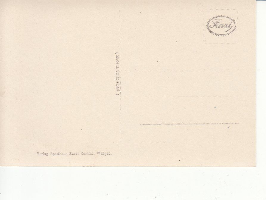 Cartoline postali: Wengen ca. 1935 – Usato da Bürglen TG venduto da StampGraf 1