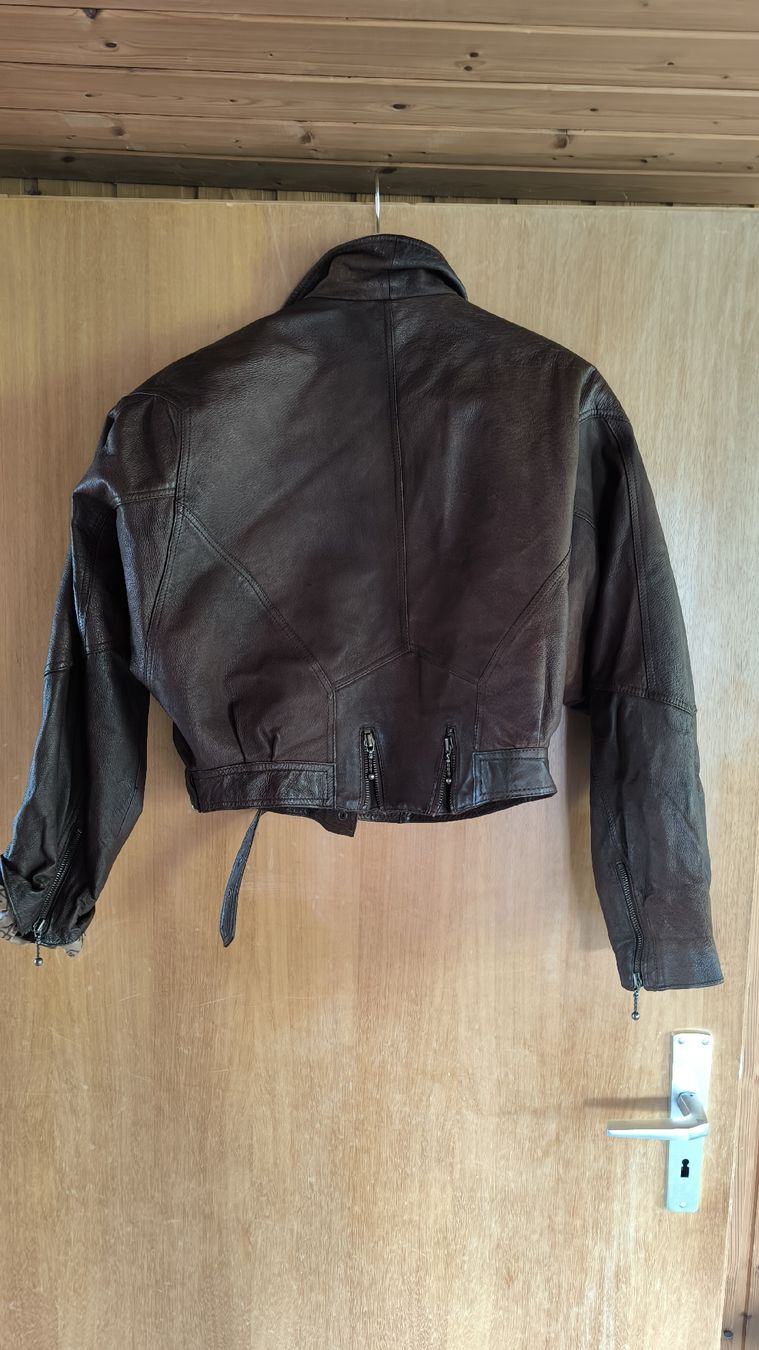 Giacche: Echte Lederjacke "COOL" Braun Grösse L Vintage – Usato da Herisau venduto da lau_w58z 1