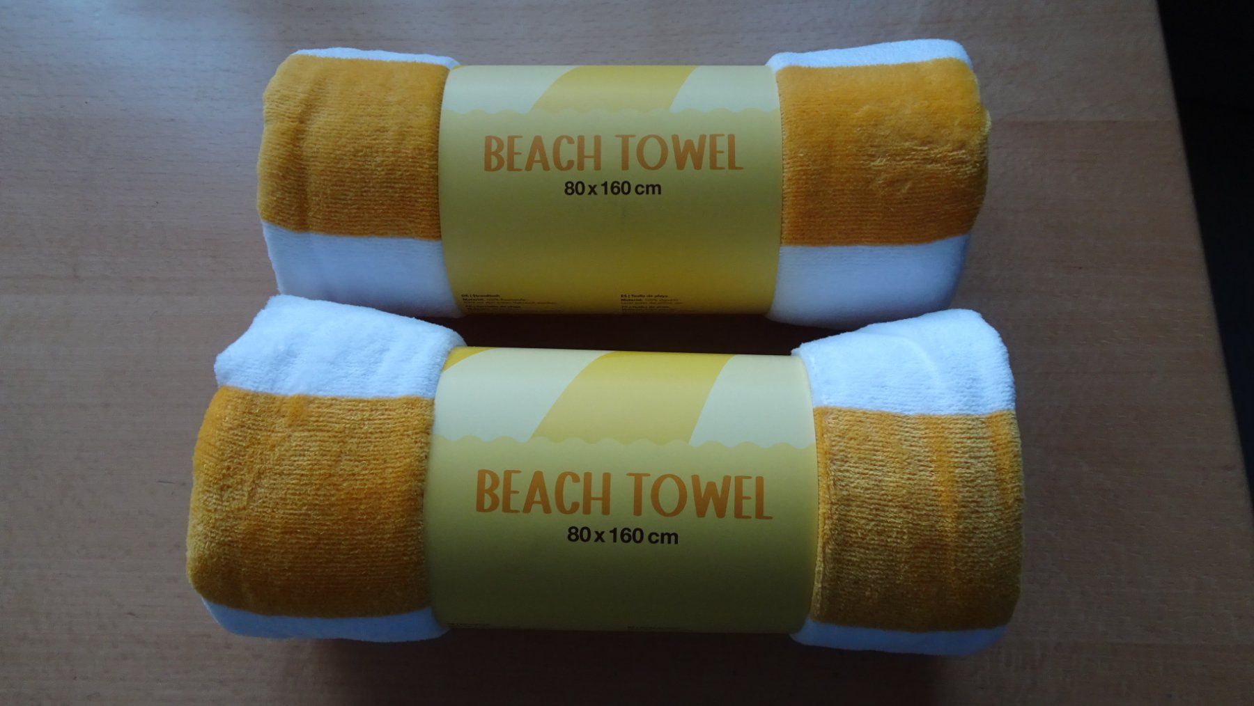 Coop Teli da bagno: Coop Splash 2 Strandtücher neu – Nuovo e nell'imballaggio originale da Zürich venduto da blaumeisli62