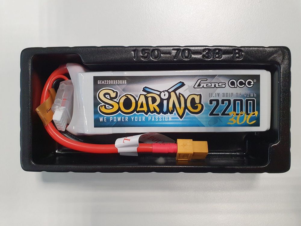 Radient LiPo 3S 2200 MAh 11,1 V 30 C Batteria Con Connettore T (RDNB22003S30H)