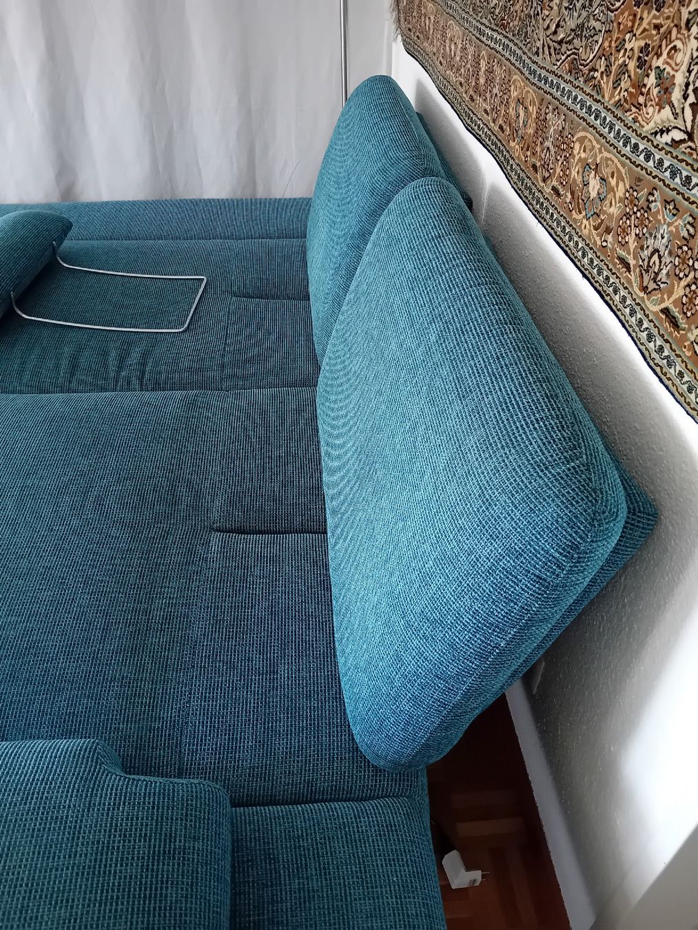 Divani: Eck-Schlafsofa türkisblau – Usato da Zürich venduto da Gillheri 6