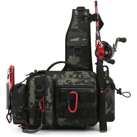 [NEU] Anglertasche mit Rutenhalter / Sac de pêche