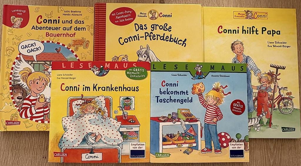 Bücher: Conni Bücher-Set: Bauernhof, Pferde, Papa, Spital, Geld! – Gebraucht aus Nussbaumen AG von Bgoodbuy