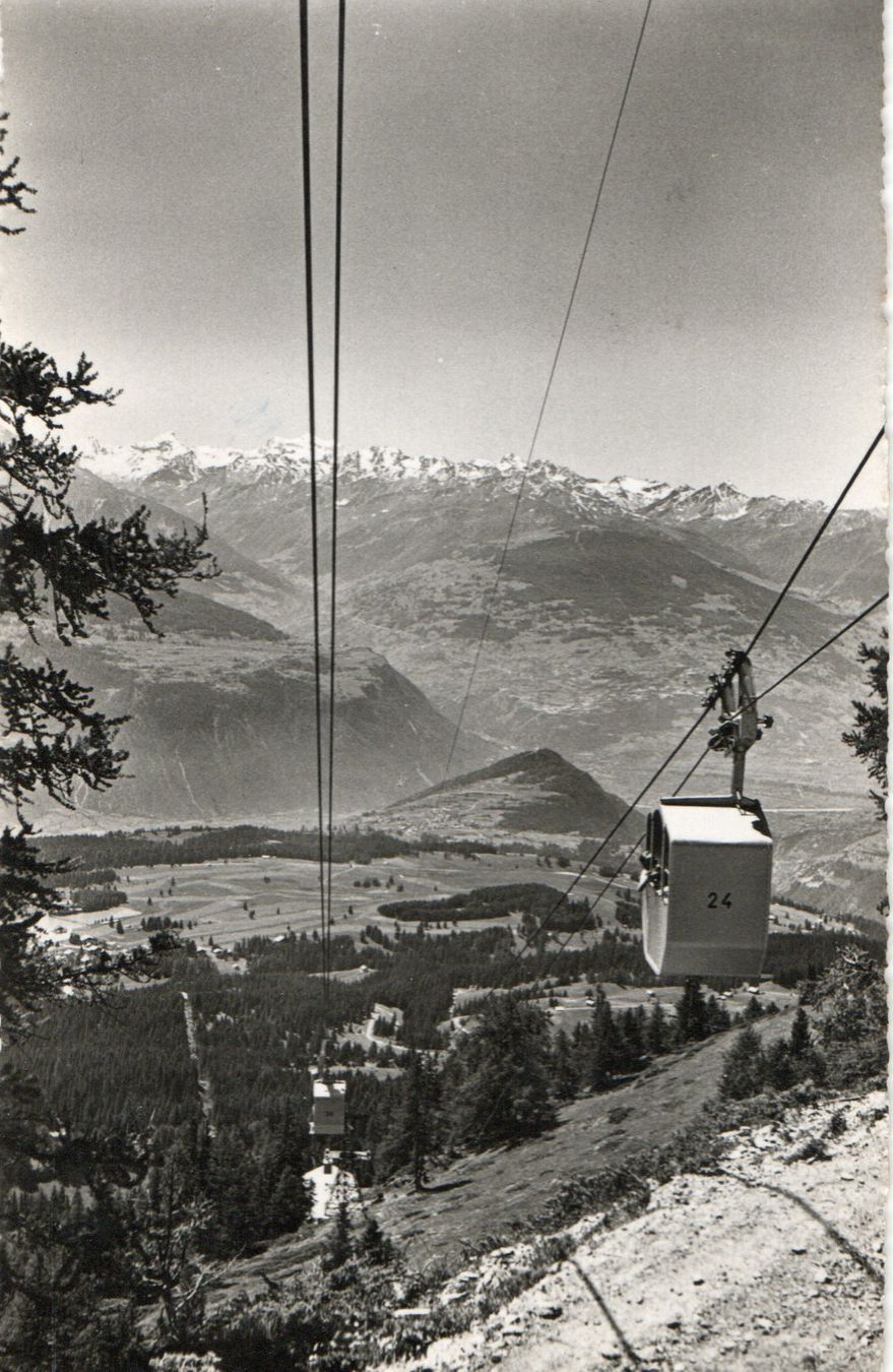 Cartoline postali: Crans s/Sierre - Le Téléférique – Usato da Melano venduto da pisonsdro