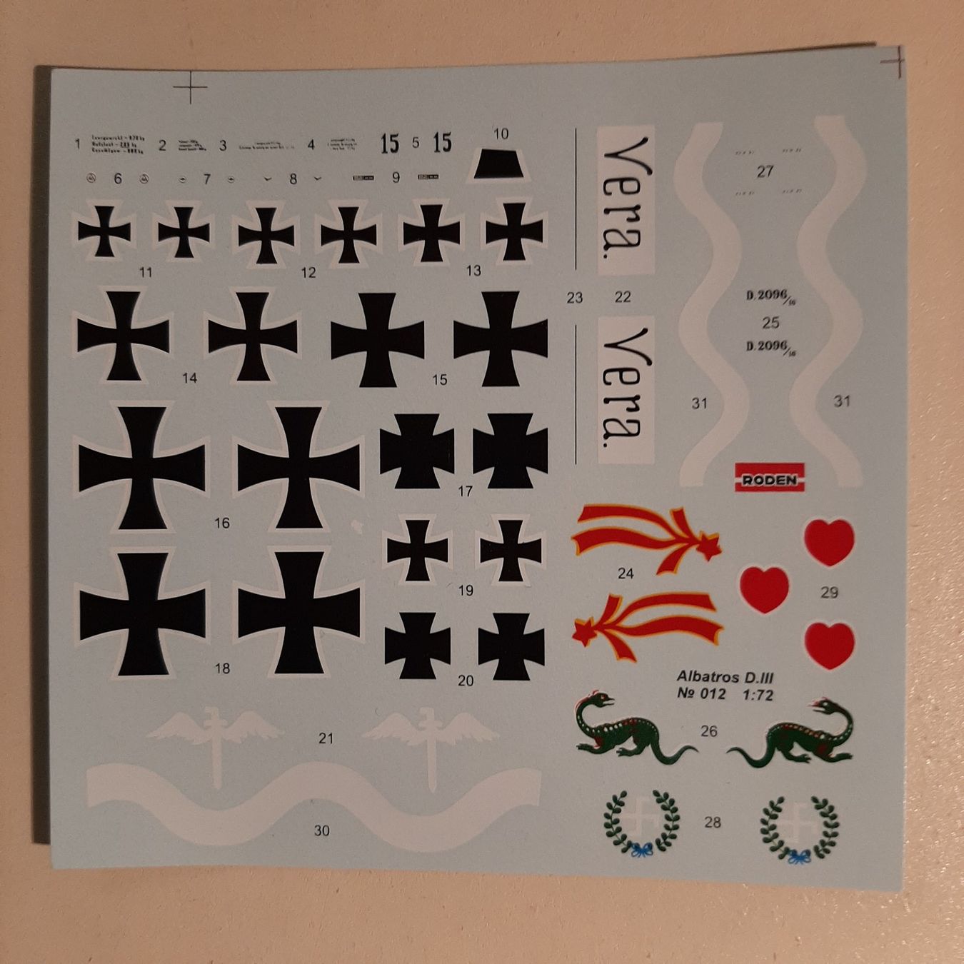 Kit di modellismo & Modellini statici: 2178 ... Albatros D. III ... Roden Ro 012 – Usato da Bonstetten venduto da Benibanny59 7