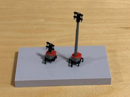 Lichtmast-Anhänger rot 1:160 3D-Druck
