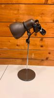 Vintage Space Age Tischlampe in braun und Chrom 70er/80er