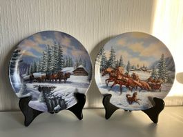 2 Assiettes murales OTTLINGER SEVELEN 1994