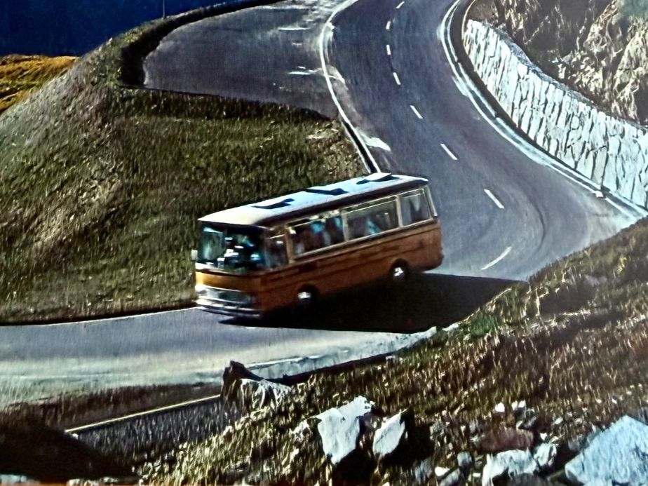 Ansichtskarten: Nufenenpass - Strasse - Post car 1970 – Gebraucht aus Lutry von Ediego 1