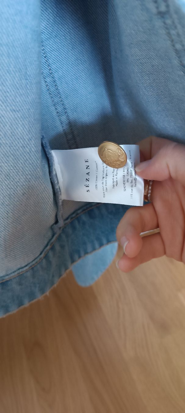 Sezane Giacche: Sézane Jeansjacke hellblau, Grösse 34 – Usato da Luzern venduto da sim_lqq2 2