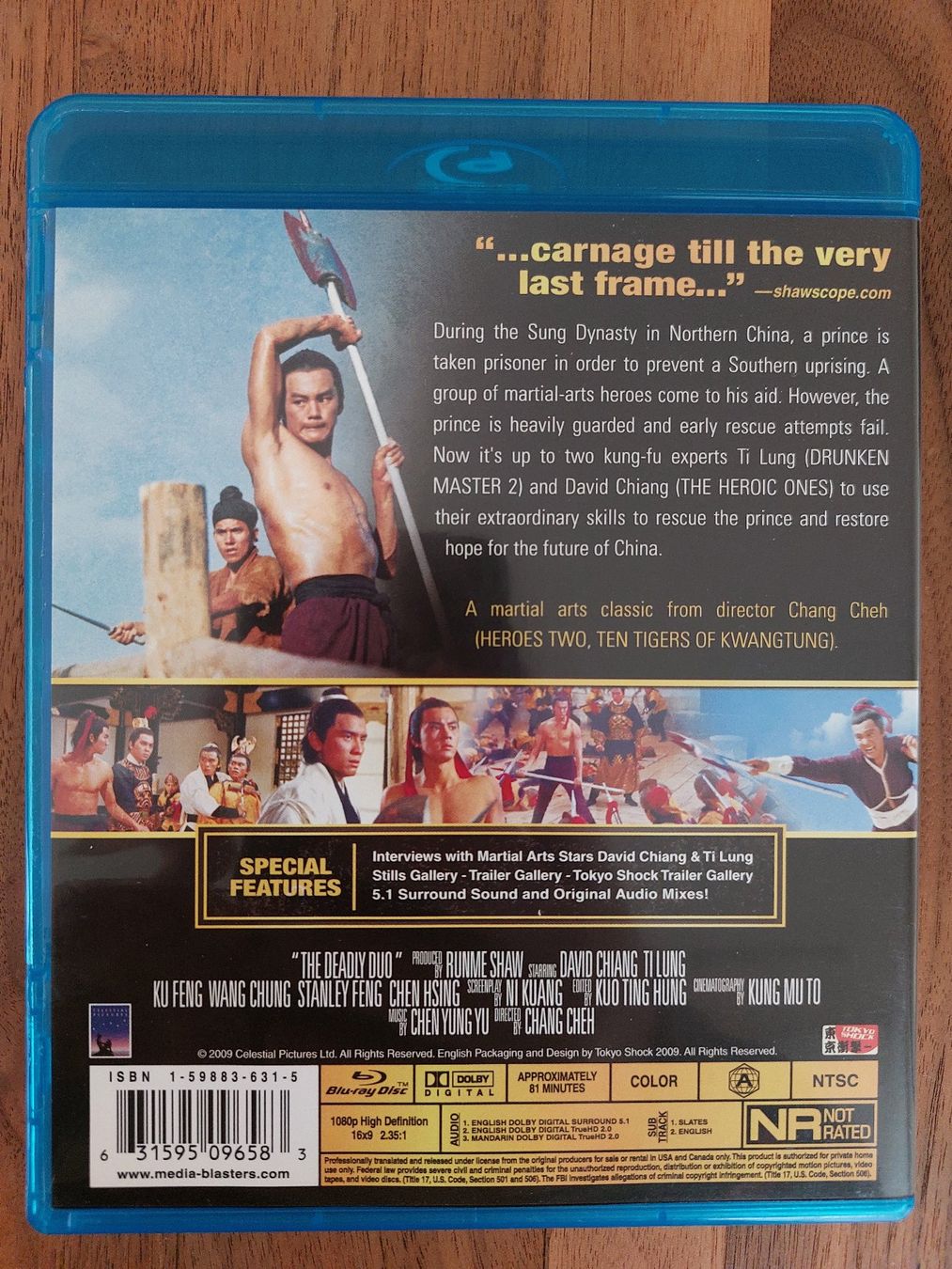 Tutti i DVDs: Blu Ray - Shaw Brothers: The Deadly Duo (1971) / US Code – Usato da Rheinfelden venduto da FilmAuktion 3