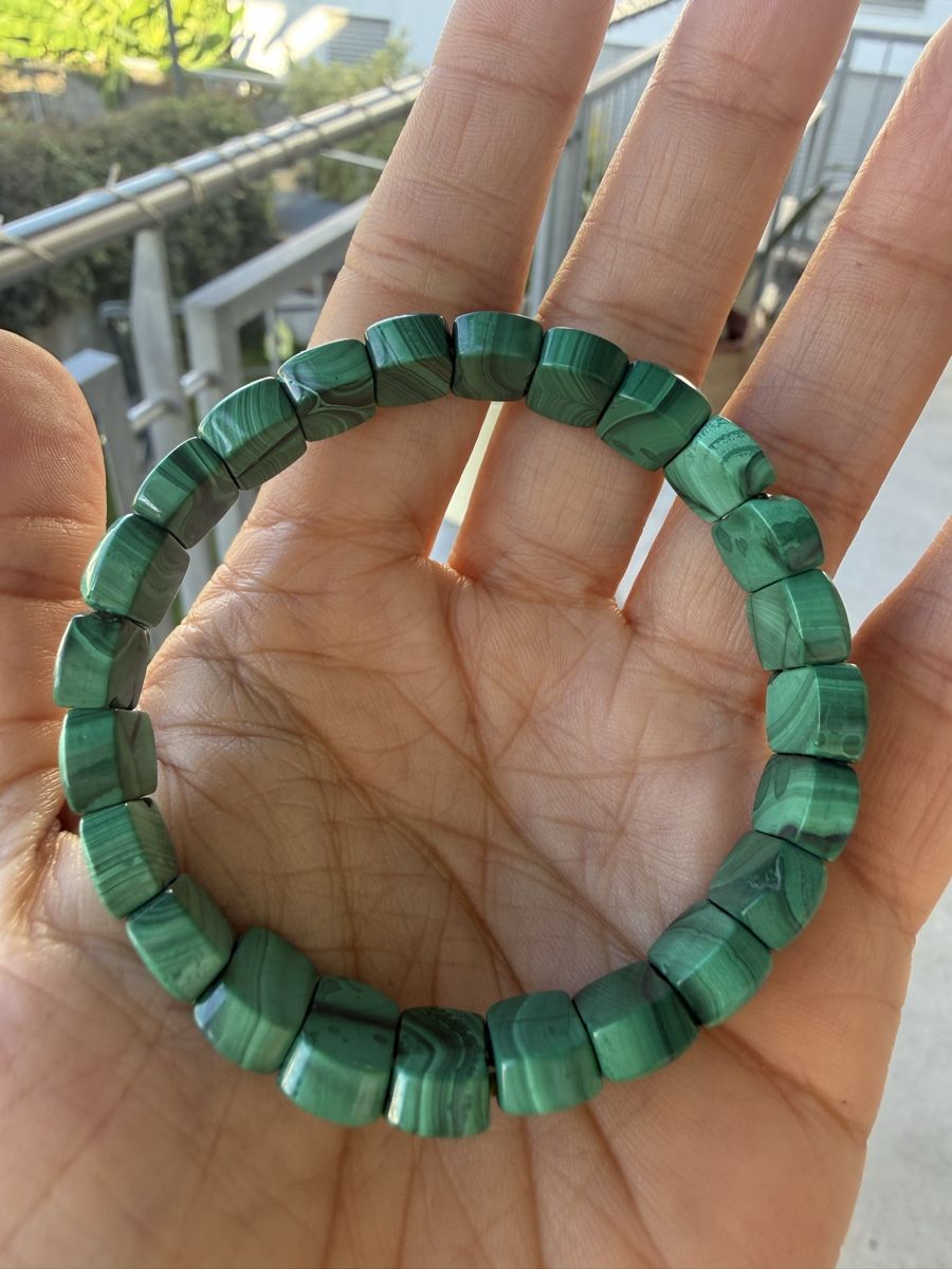 Bracciali & Braccialetti: %Rabatt% Malachit Armreif -Echstein – Nuovo (secondo la descrizione) da Jegenstorf venduto da SteinGlanz 8
