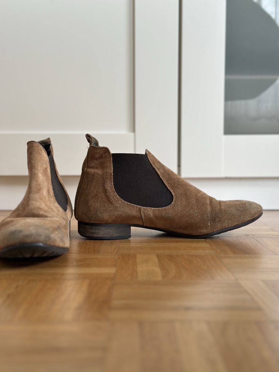 Scarpe da donna: Braune Wildleder Boots, Top Herbst Schuhe, Gr. 40 – Usato da Basel venduto da FatmaCan52 2