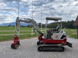 Bagger Takeuchi TB225  160 h mit Greifer und Anhänger