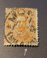 Italien alte briefmarke abart dezentriert