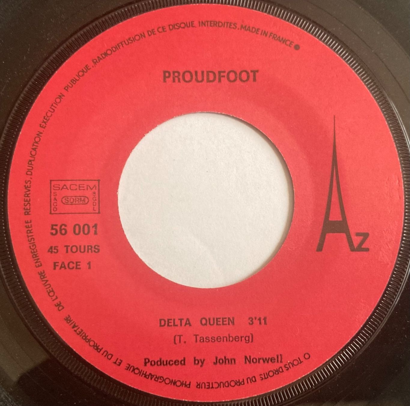 Dischi in vinile: PROUDFOOT - DELTA QUEEN – Usato da Poliez-Pittet venduto da Newtown-Records 2