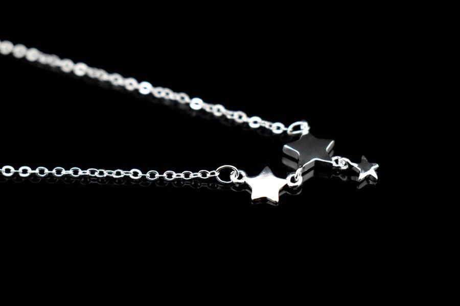 Bracciali & Braccialetti: silber fusskette mit sternen – Nuovo e nell'imballaggio originale da St. Gallen venduto da yatoot26 4