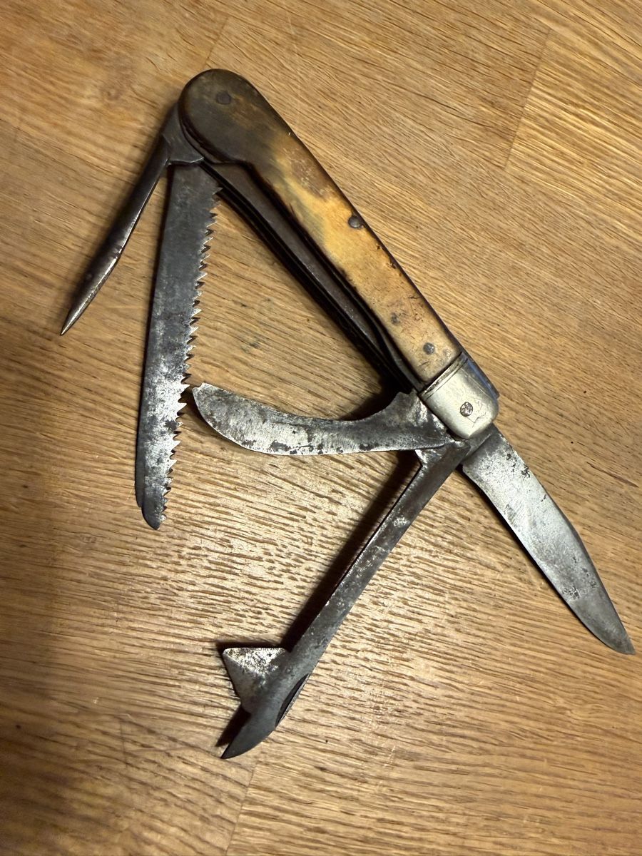 Taschenmesser: Antikes Sackmesser Bauernmesser Aderlass Messer – Gebraucht aus Goldach von Messerguru 5