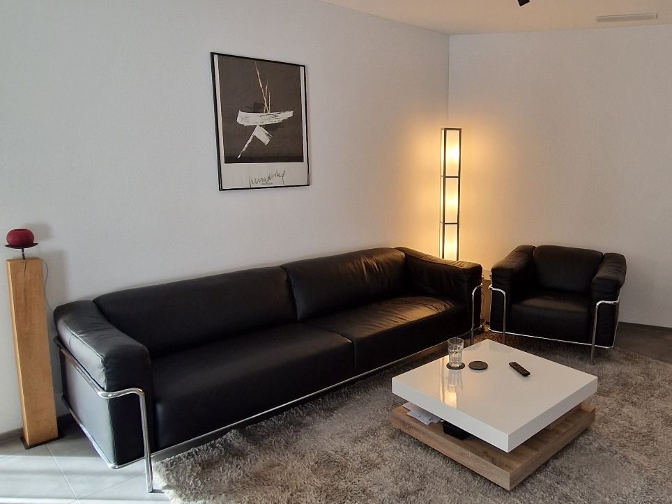 Johann Jakob Sofas: Design Leder Sofa Sessel Hocker – Gebraucht aus Alosen von mangan
