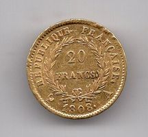 (1956) Frankreich, 20 Francs, 1808, Napoleon, top, fast stgl