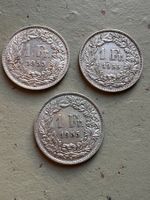 3x 1 Franken 1955