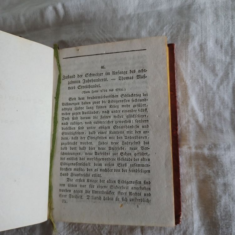 Livres: Antikes Buch "Des Schweizers Geschichte" von 1825 – D'occasion à Abtwil SG par luupsy 3