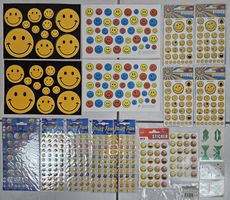 ≈640 Sticker mit Smileys/Köpfen - inkl. Panini, Disney, etc.