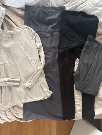 Umstandsmode Set: Leggings, Rock & Shirt - Grösse M NEU