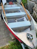 Vintage Feather-Craft Aluminium Ruder-/Fischerboot