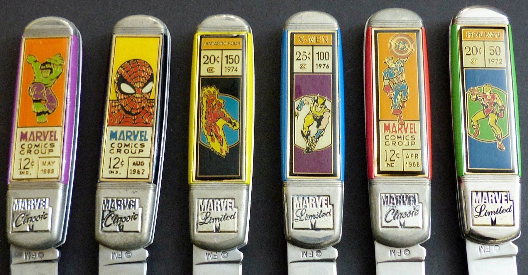 Fumetti: MARVEL COMPLETE SET 6 KNIVES SPIDER-MAN HULK THOR CA 1997 – Usato da Lugano venduto da YouWantUS 3