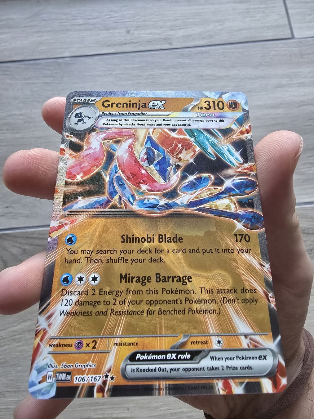 Pokémon Carte collezionabili: Greninja EX état excellent TWM – Nuovo (secondo la descrizione) da Chézard-St-Martin venduto da arkanges25 2