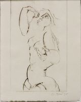Enrico Leone Donati (1909-2008) Damen Akt Radierung Handsign