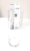 Vase zylindrisch aus Glas -Vase cylindrique en verre cristal