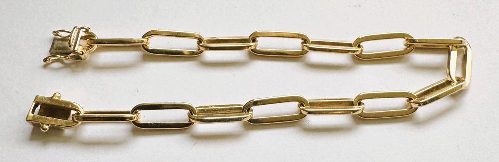 Bracciali & Braccialetti: Elegantes Gold Armband, 750er Gold, Top Zustand – Usato da Hombrechtikon venduto da Oldclock