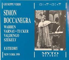 Verdi - Simon Boccanegra (1950, Warren/Varnay, Stiedry)