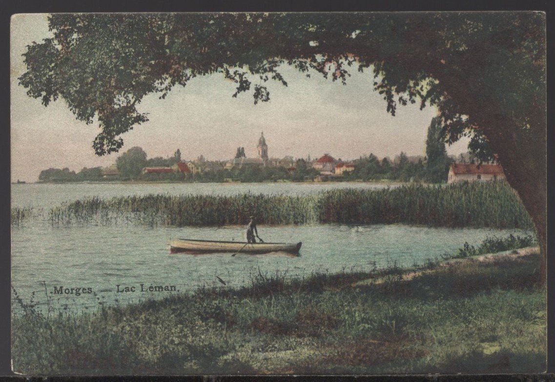 Cartoline postali: Moeges - Lac Lèman – Usato da Aarau venduto da kufi44