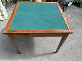 Antiker Spieltisch / Kartentisch, Eiche massiv