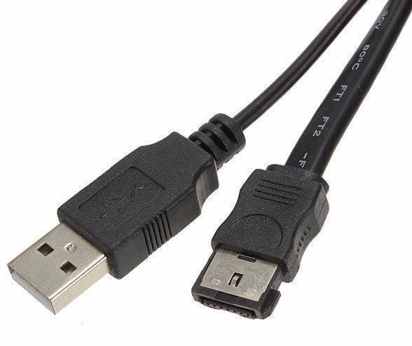 Kabel: USB + eSATA zu SATA 22pin Kabel – Neu und originalverpackt aus Unterägeri von RmOnline 3