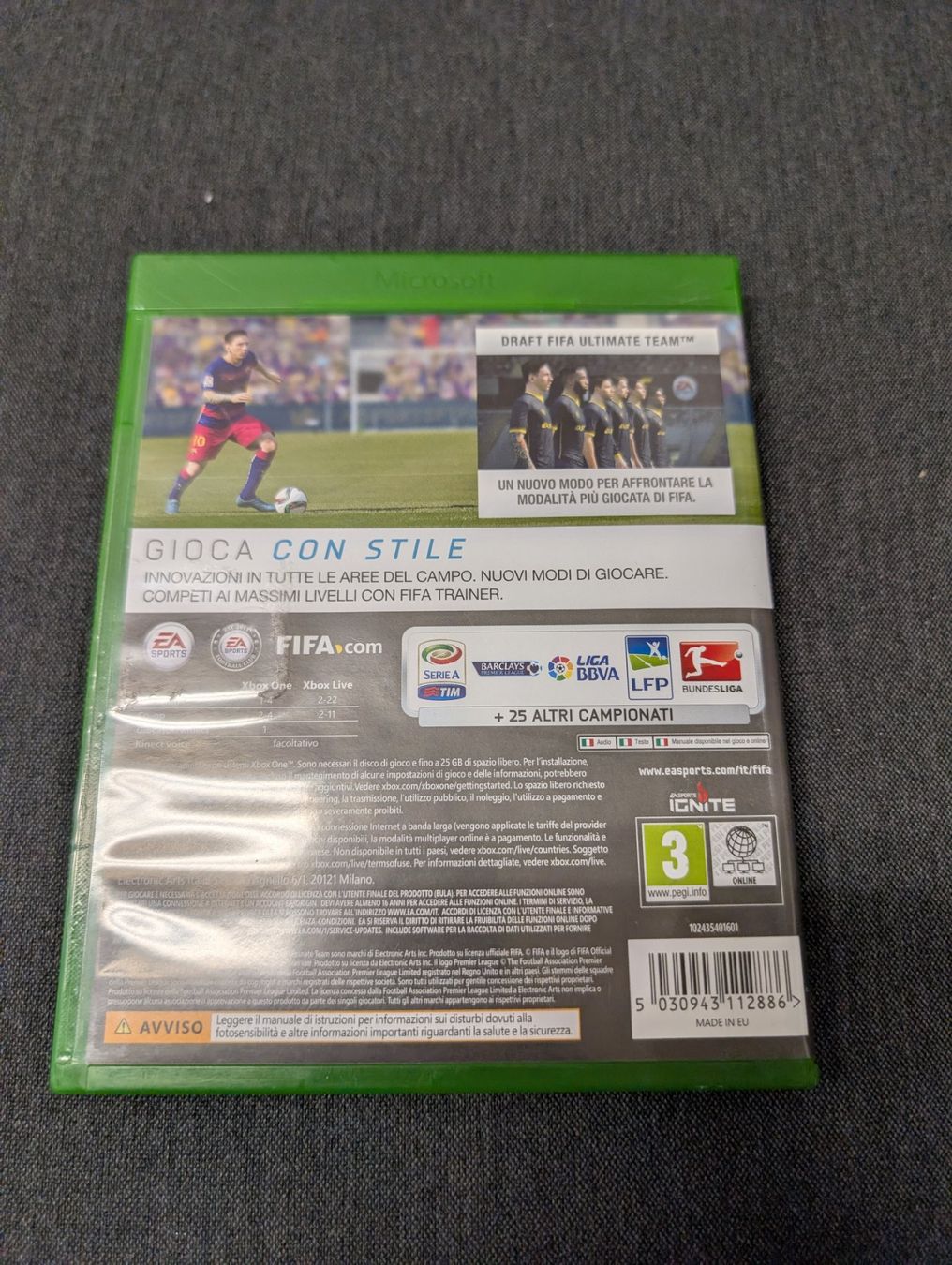 Giochi: FIFA 16 Microsoft Xbox Series x / one – Usato da Giubiasco venduto da Ticinerd 1