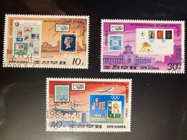 Korea 1980 Satz Briefmarkenausstellung London Marke a. Marke