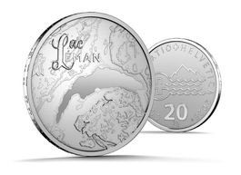 Swissmint 20 Fr 2026 Silber Genfersee-Lac Léman-Lago Lemano