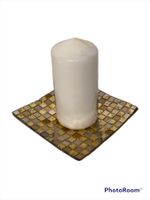 Kerzen Unterteller 13 cm gold