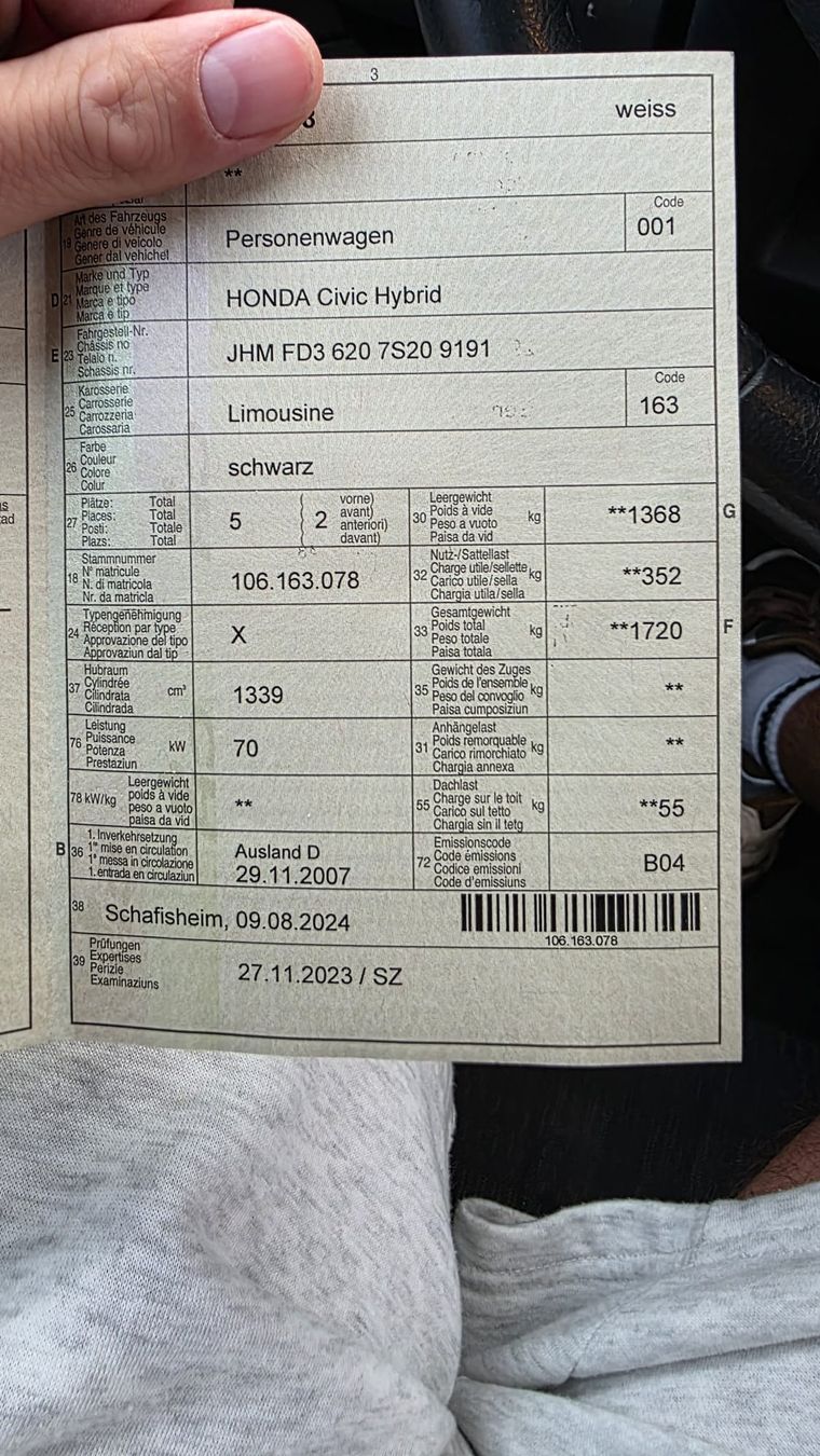 Honda Automobili: HONDA CIVIC AB 1.-!!!!! – Usato da Turgi venduto da NJANGO 5