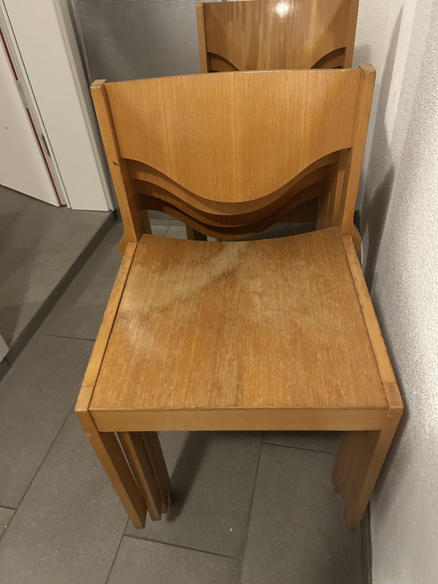 Horgen Glarus Sedie: Lot de 4Chaises Horgen Glarus, empilable, années 70 – Usato da Thierrens venduto da Bigla 8