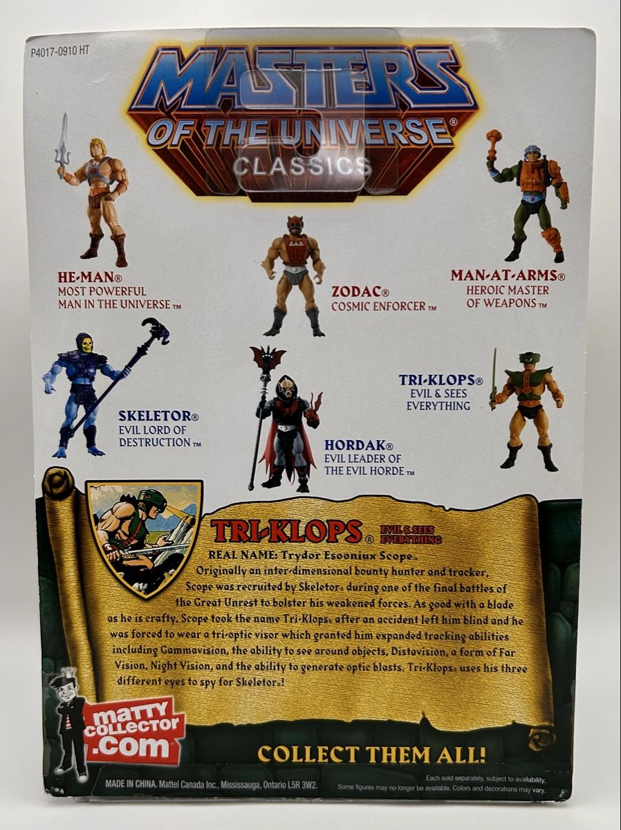 Masters of the Universe Statuette: MOTU Classics Tri-Klops Figur (2009) – Nuovo e nell'imballaggio originale da Oberhasli venduto da Schneeschueh 1