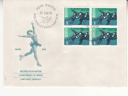 Sonderstempel S. 610 Davos Weltmeisterschaften 1966