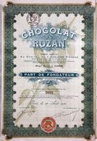Chocolat Rozan SA, Paris - 1920