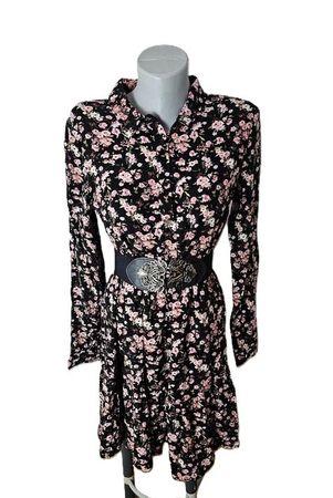 Blusenkleid ca. Gr. 38 floral Boho Hippie neuw.