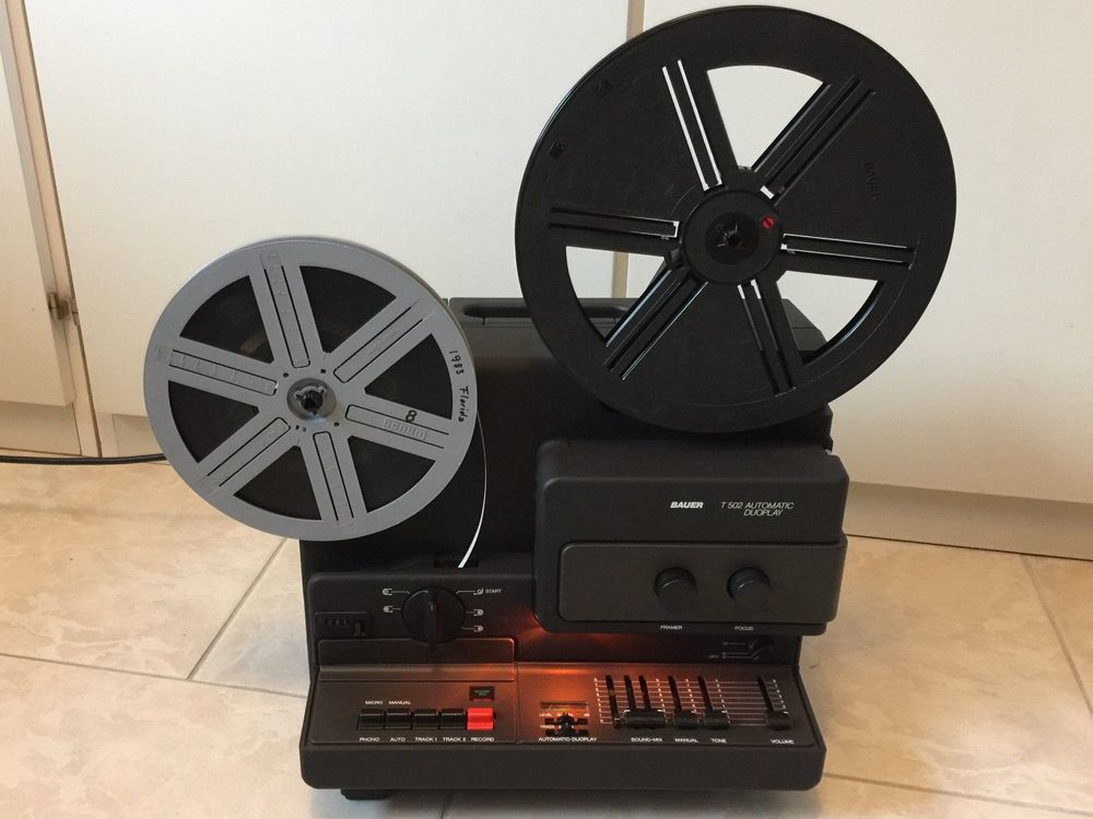 Projecteur Bauer T502 Automatic Duoplay Super 8 + 2 Lampes De Rechange